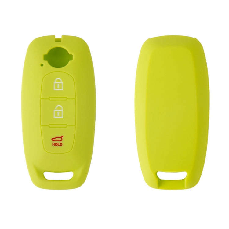 For 2023 Nissan Altima 2pcs Three-Button Key Silicone Protective Case(Apple Green)