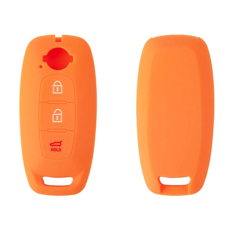 For 2023 Nissan Altima 2pcs Three-Button Key Silicone Protective Case(Orange)