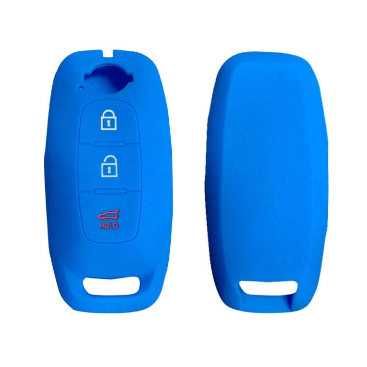 For 2023 Nissan Altima 2pcs Three-Button Key Silicone Protective Case(Sea Blue)