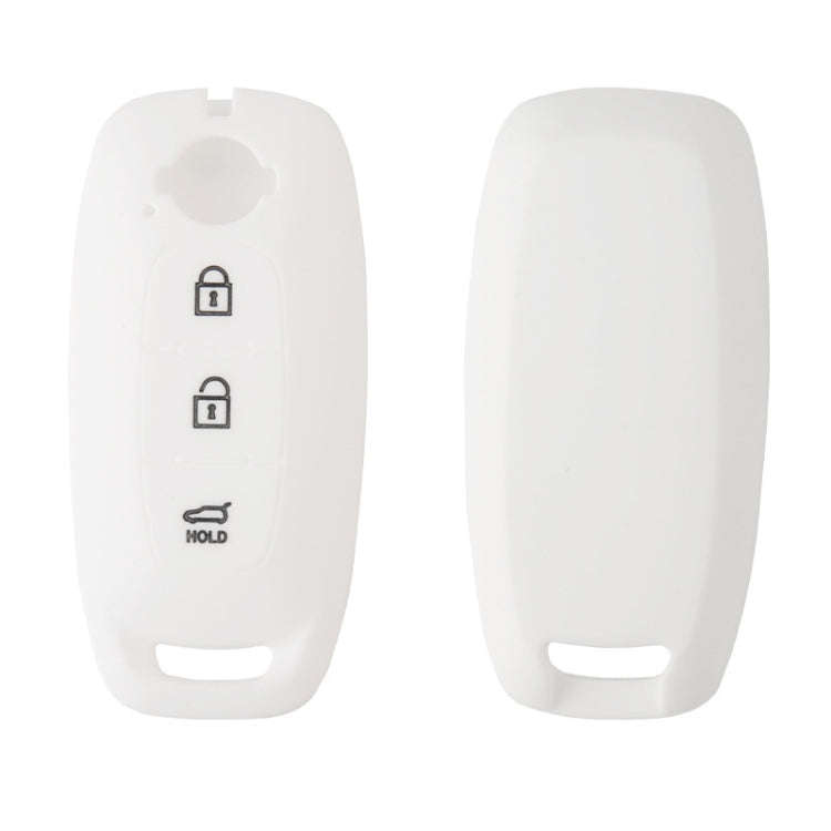 For 2023 Nissan Altima 2pcs Three-Button Key Silicone Protective Case(White)