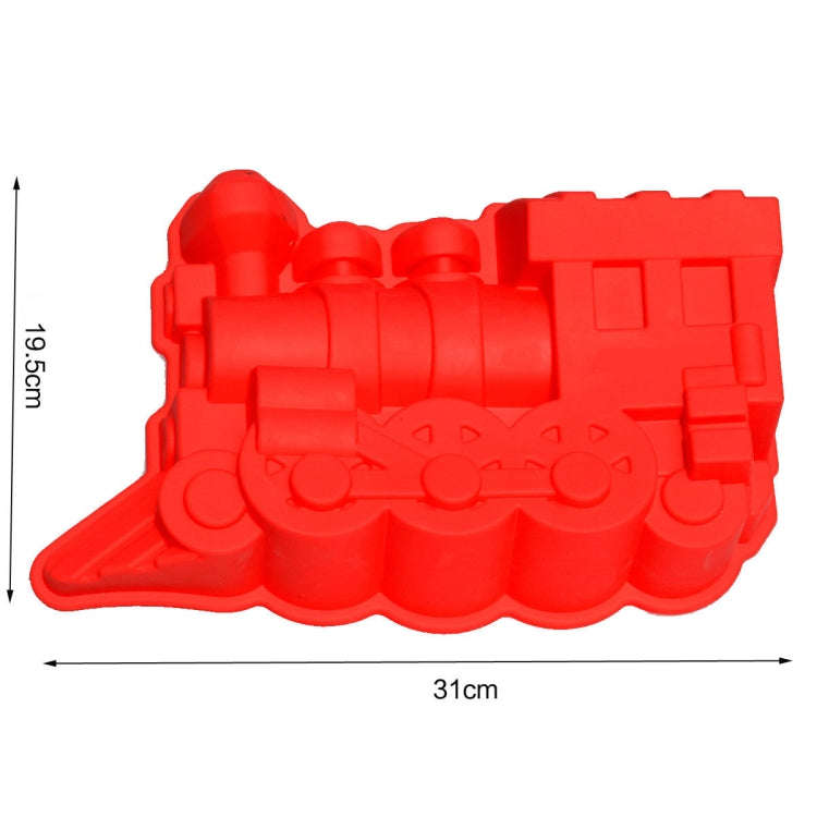 Soft Silicone Cake Mold Roasting Tools Train Shape Bread Mold