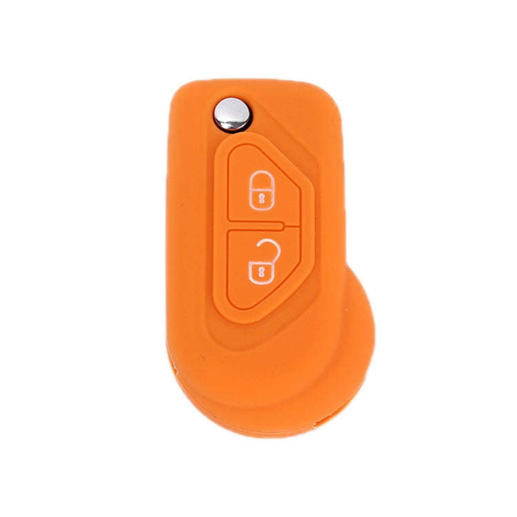 For Citroen C5/Elysee 2pcs Silicone Key Protector(Orange)