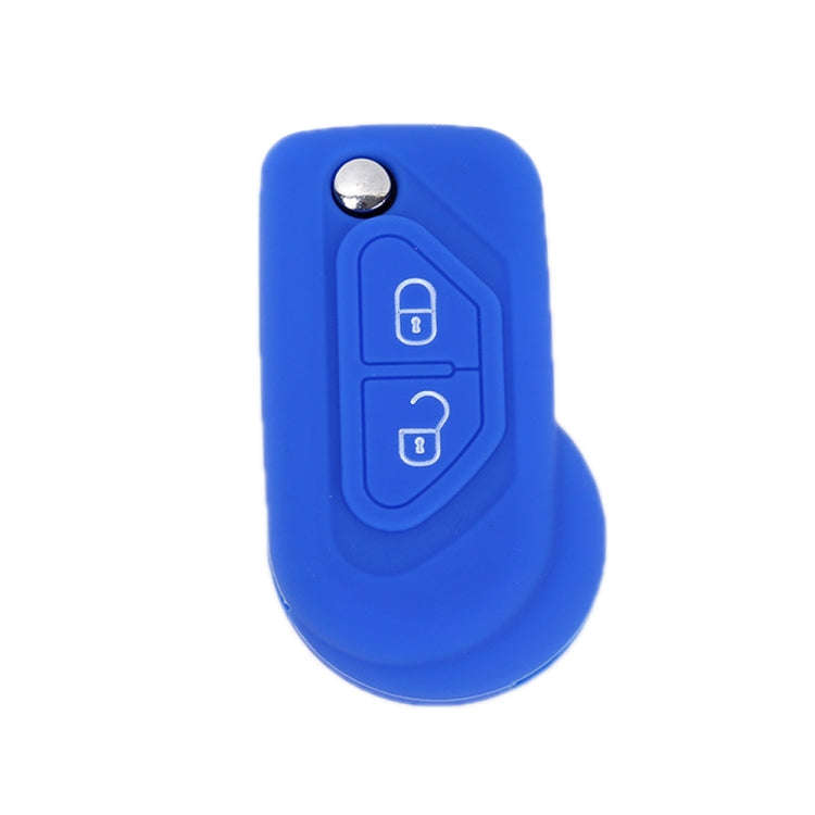 For Citroen C5/Elysee 2pcs Silicone Key Protector(Sea Blue)