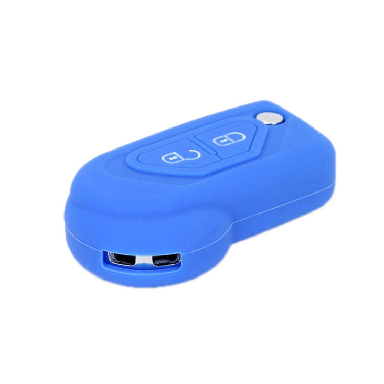 For Citroen C5/Elysee 2pcs Silicone Key Protector(Sea Blue)
