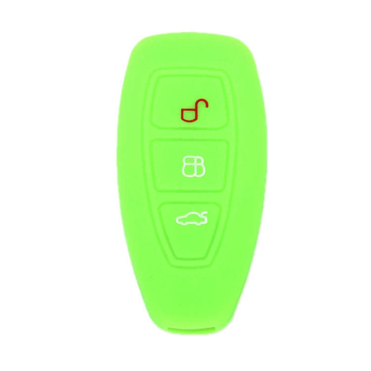For Ford Focus/Mondeo 2pcs Folding Three-Button Key Protect Cover(New Green)