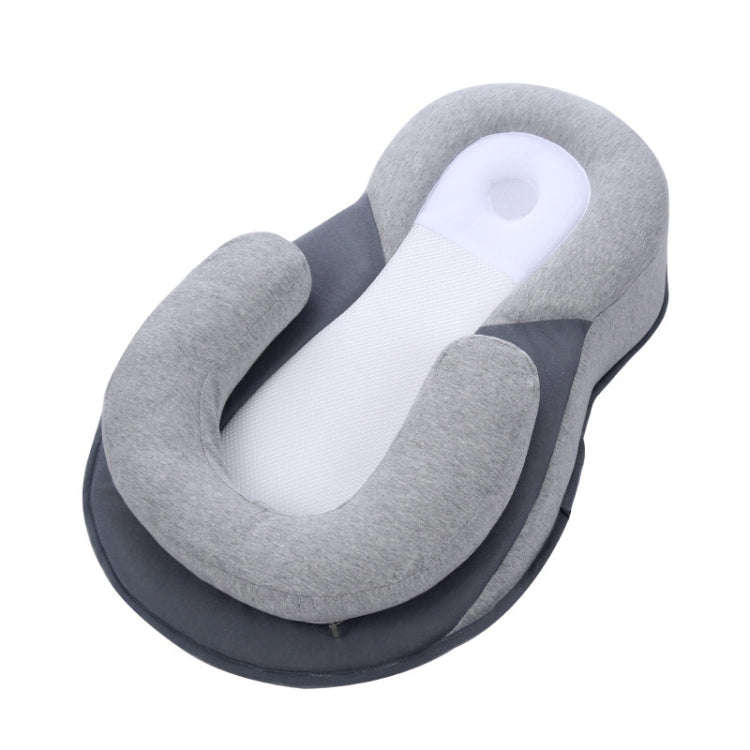 Baby Breastfeeding Pillow Lying Feeding Baby Anti-spitting Milk Slope Pad(Gray)
