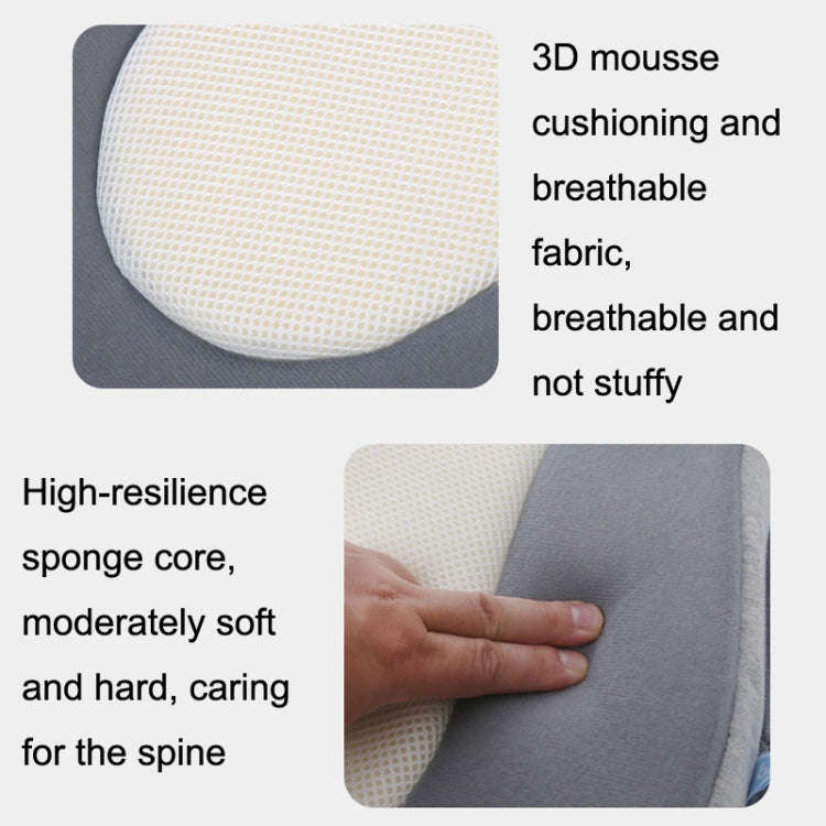 Baby Breastfeeding Pillow Lying Feeding Baby Anti-spitting Milk Slope Pad(Gray)