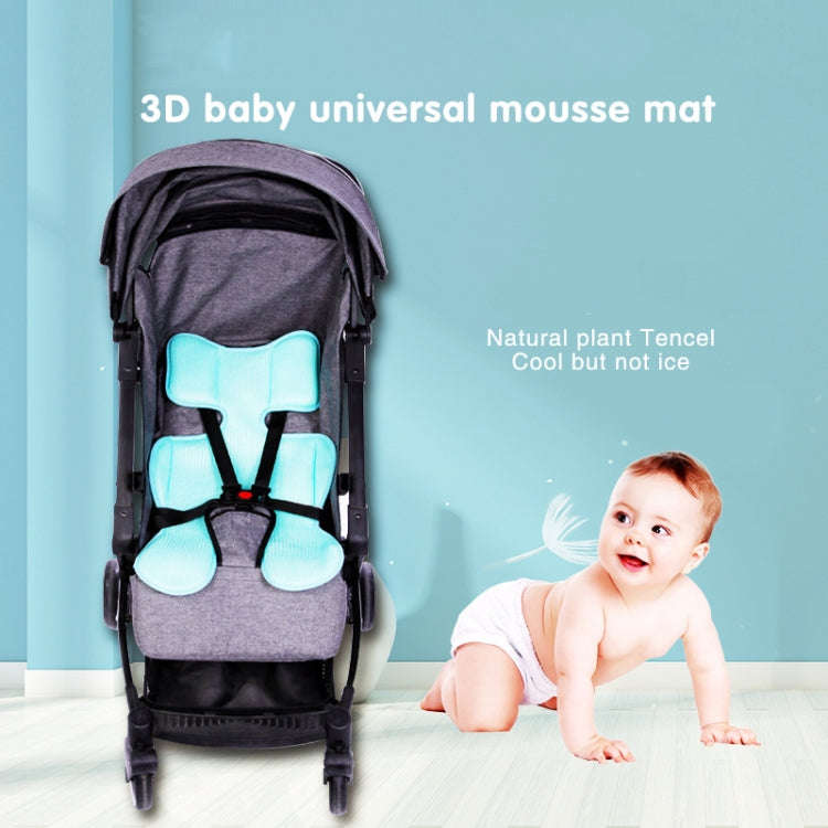 3D Baby Cart Mat Four Seasons Universal Baby Dining Chair Mat(Blue)