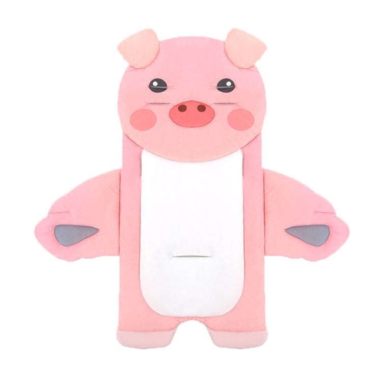 Baby Carriage Cushion Cotton Four Seasons General Purpose Dining Chair Mat(Pink Piglet)