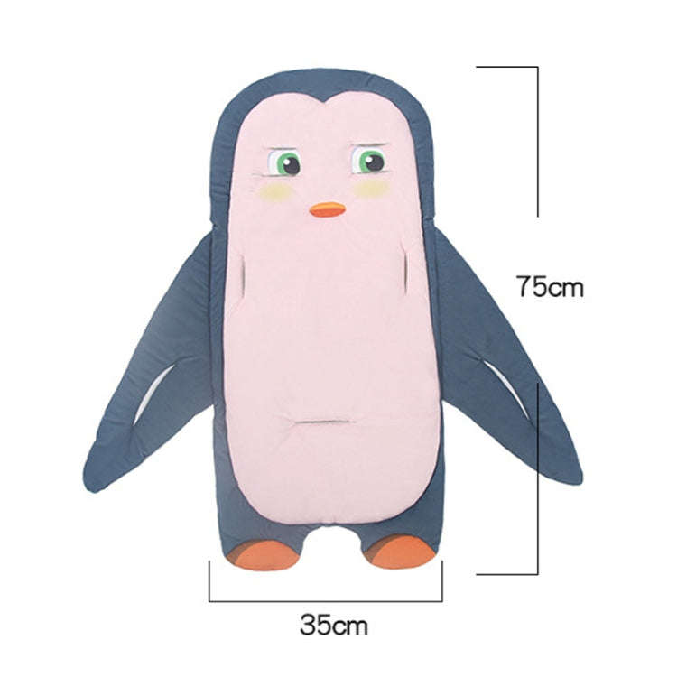 Baby Carriage Cushion Cotton Four Seasons General Purpose Dining Chair Mat(Little Penguin)