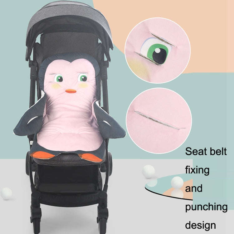 Baby Carriage Cushion Cotton Four Seasons General Purpose Dining Chair Mat(Pink Piglet)