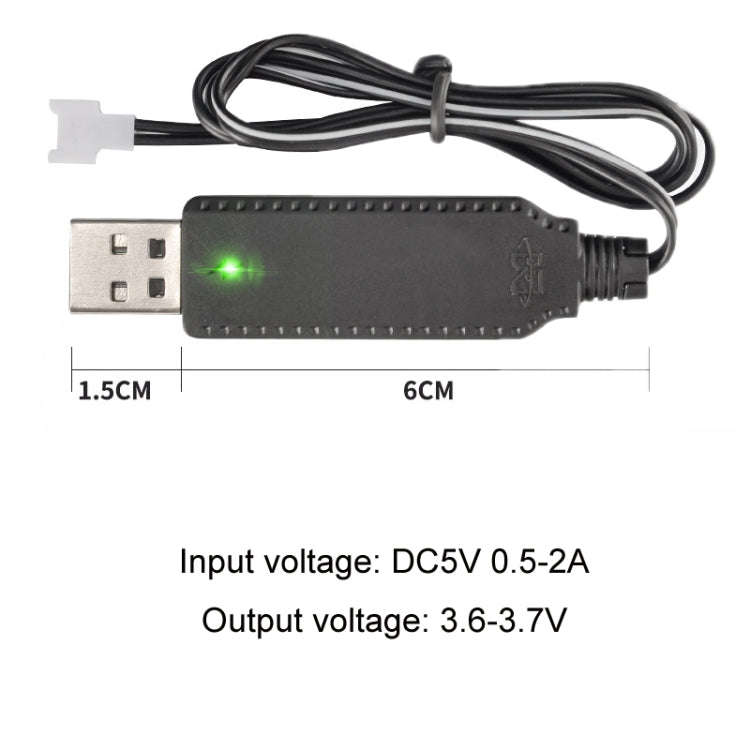 3.7V USB Smart Chip Four-Axis Aircraft Charging Cable(MX-2.0)