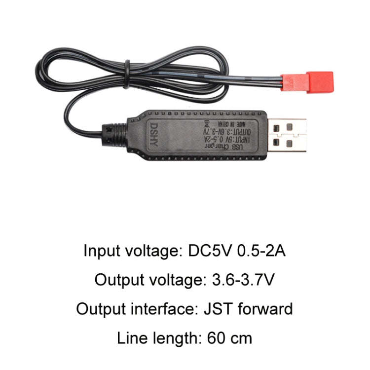 3.7V Smart Chip Protection USB Battery Plug Charging Cable(JST)