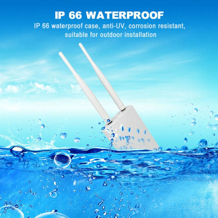 Asian Version 4G LTE Router CPE Outdoor Waterproof Mobile Router Triple Network, EU Plug