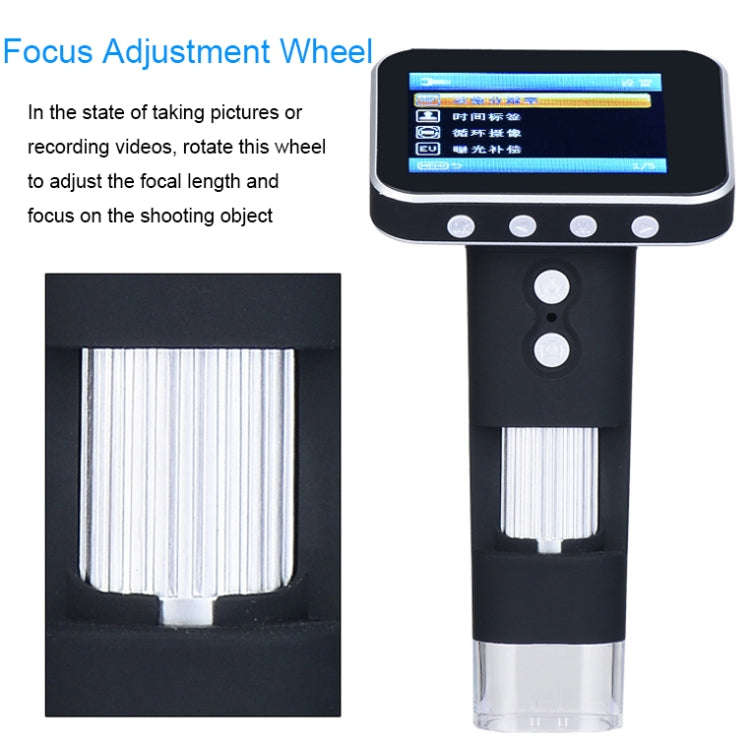 DM1 3.5-inch Screen Smart Wireless 500X HD Digital Microscope Handheld Portable Children Microsco...