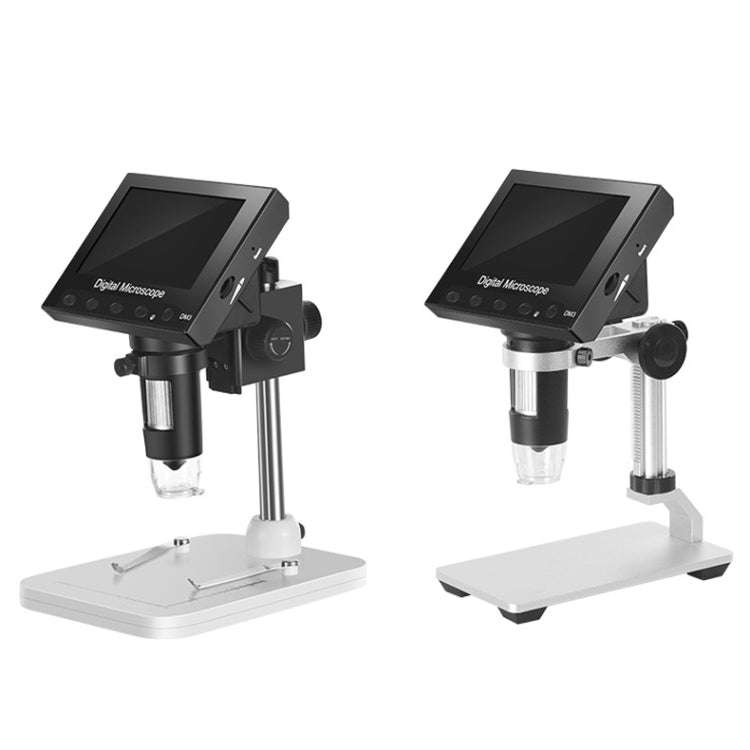 DM3 4.3-Inch Screen LED Light 1000X HD Portable Electronic Digital Microscope, Specification: Metal