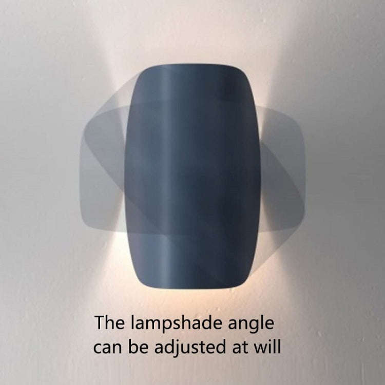 Showroom Bedroom Bedside Lamp Rotating LED Color Wall Lamp, Color: Black(Warm Light)