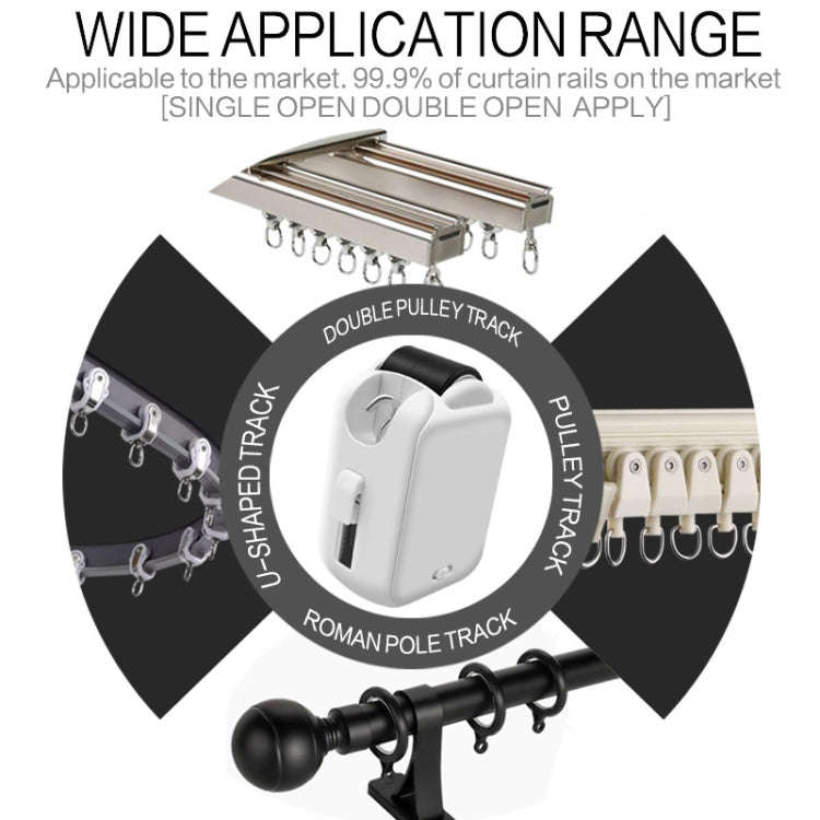 X101 Smart Home Automatic Curtain Machine With RC, Style: Roman Pole Model Single Host