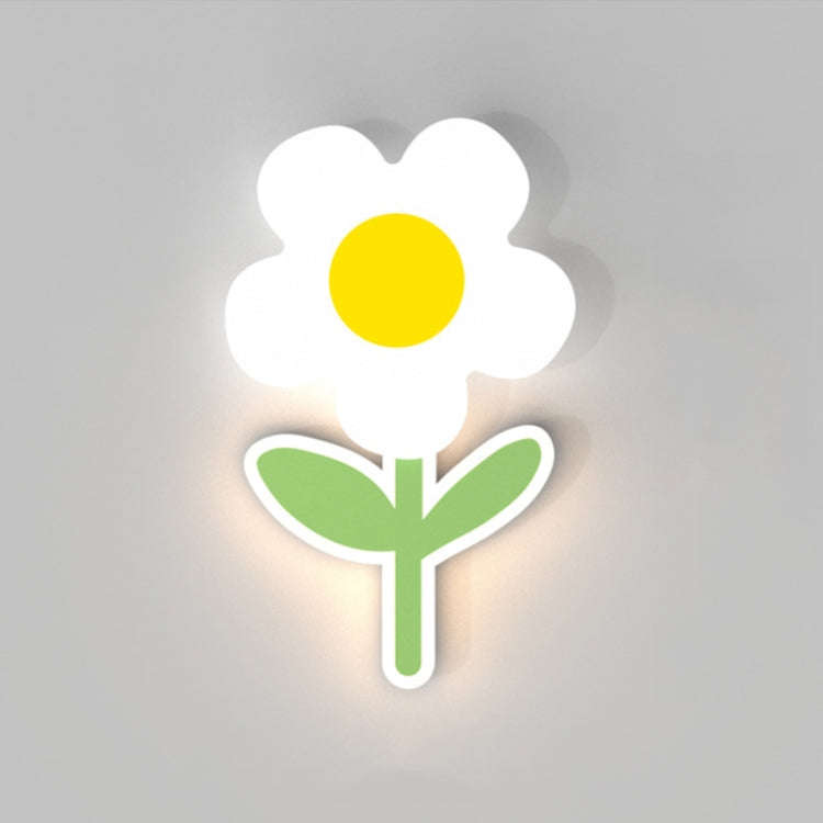 Children Room Warm Bedside Sunflower Wall Lamp, Color: Flower Warm Light