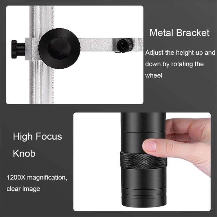 1200X 7-Inch HD Display Multifunctional Maintenance Inspection Digital Microscope(DM9-S)