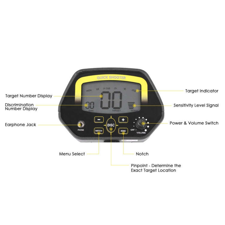 MD4060 3.1 inch LCD Underground Metal Detector