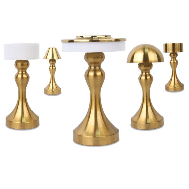Retro Bar USB Rechargeable Metal Touch Desk Lamp, Specification: Gold(D Model)