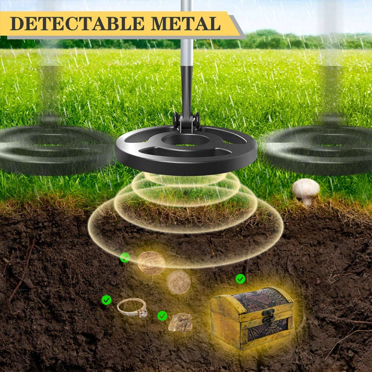 Goint MD3002 Children Beach Toy Underground Metal Detector(Black)