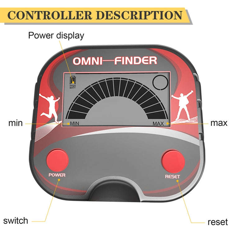 Goint MD3002 Children Beach Toy Underground Metal Detector(Black)