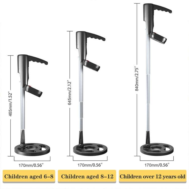 Goint MD3002 Children Beach Toy Underground Metal Detector(Black)