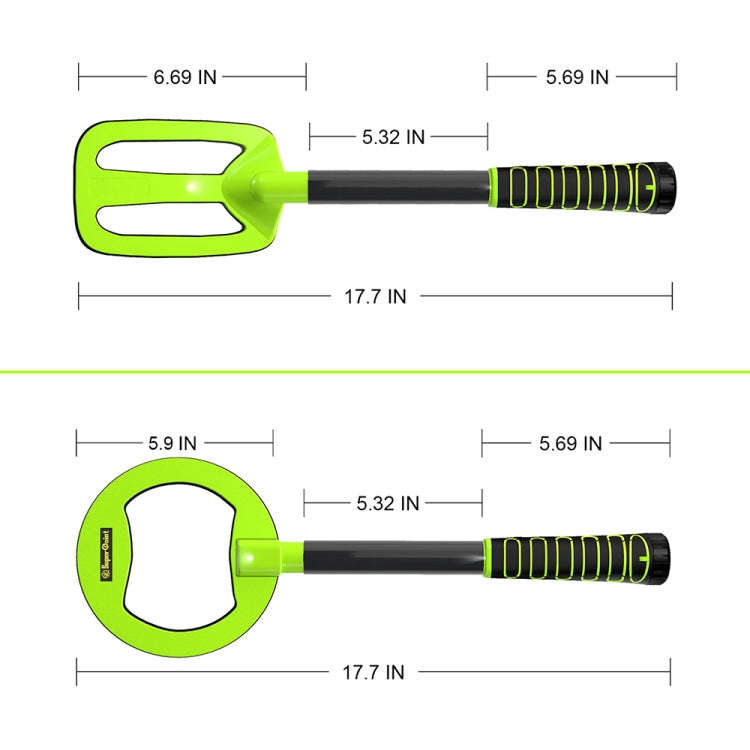 Goint Waterproof Handheld Metal Detector Underwater Treasure Hunter Detector(IP760 Green)