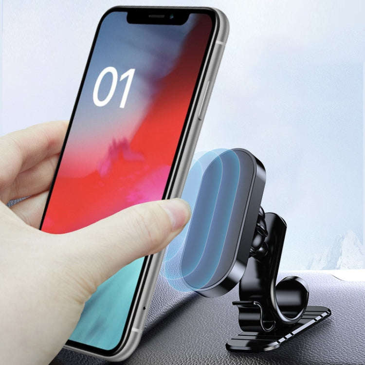 D6 360-degree Rotating Magnetic Suction Car Mobile Phone Holder(Black)