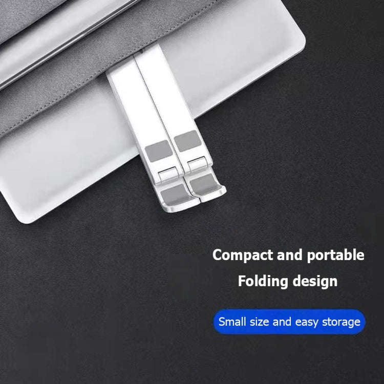 2 In 1 Laptop Mobile Phone Stand Heightening Cooling Stand(White)