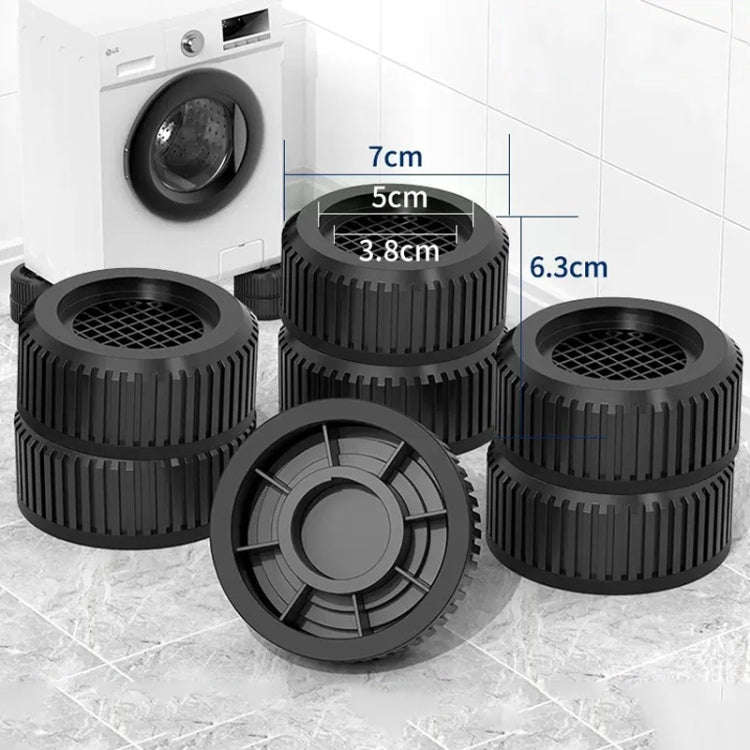 4pcs Double-layer JDY-H Washing Machine Shock-absorbing Floor Mat Furniture Non-slip Heightening ...