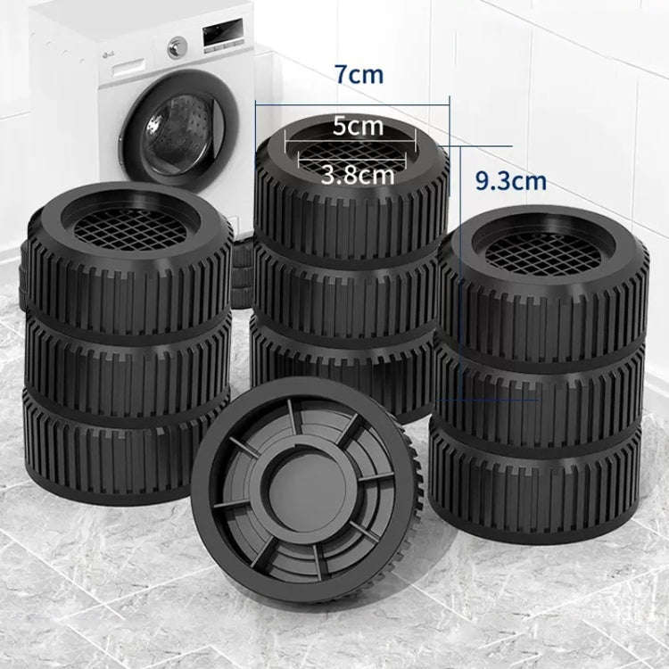 4pcs Three-layer JDY-H Washing Machine Shock-absorbing Floor Mat Furniture Non-slip Heightening B...