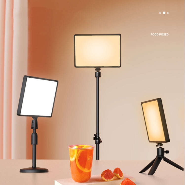 10 Inch 3000-6500K Three-color Temperature Photography Flat-panel Live Fill Light,Spec: 30cm Bracket