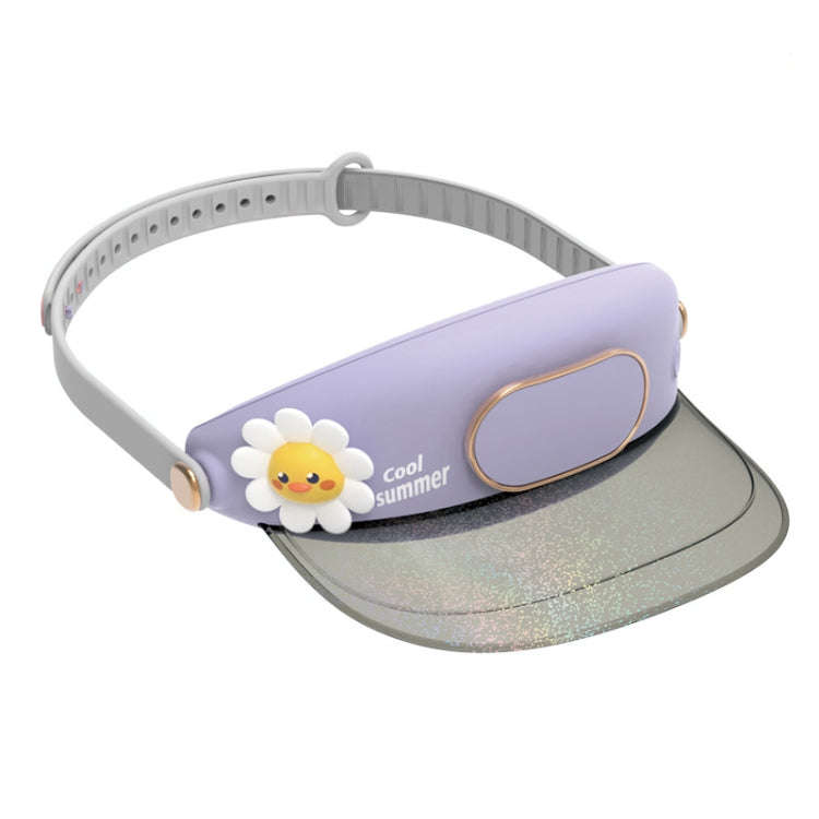 Cute Pet Bladeless Fan Hat USB Rechargeable Adjustable Speed Summer Sun Protection Sunshade Fan(F...