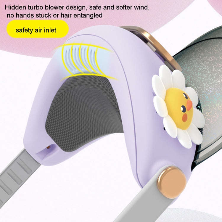 Cute Pet Bladeless Fan Hat USB Rechargeable Adjustable Speed Summer Sun Protection Sunshade Fan(F...