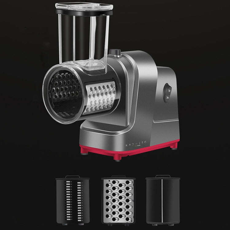Kacheeg Electric Vegetable Cutter Multifunctional Automatic Slicer, CN Plug, Style: With 3 Knives