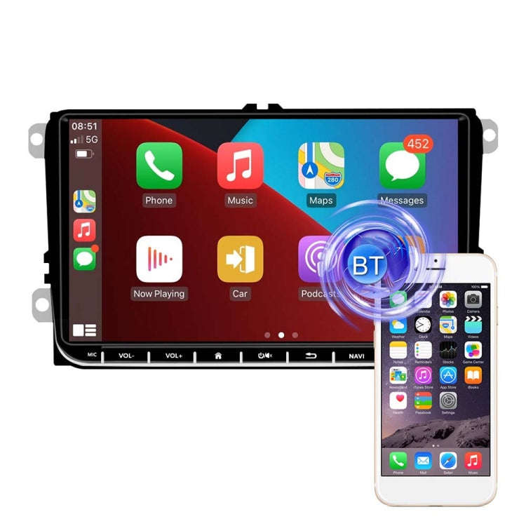 A2743 For Volkswagen 1+16G 9-inch Central Control Large Screen With Carplay Car Android10.0 Navig...