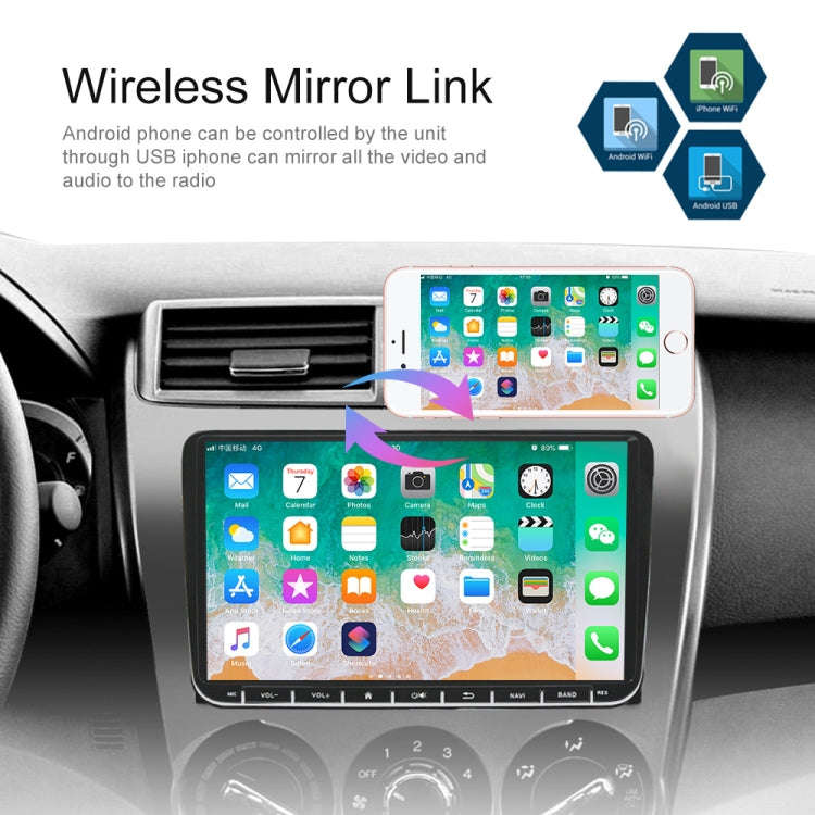 A2743 For Volkswagen 1+16G 9-inch Central Control Large Screen With Carplay Car Android10.0 Navig...
