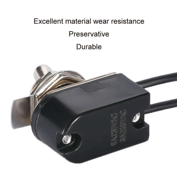 KNS-1 10pcs Mini Toggle Two-position Rocker Switch With Wire