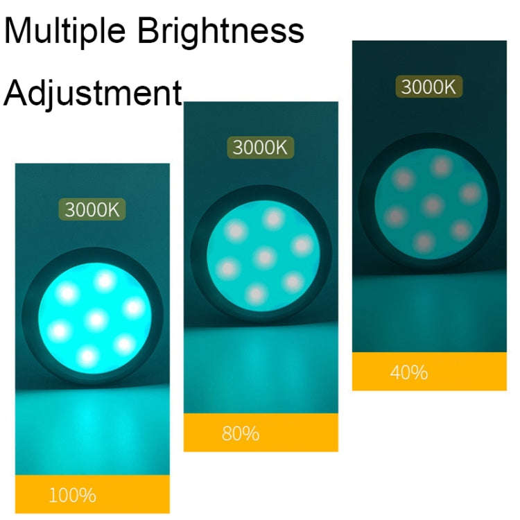 TL009-RGB Wireless Timer Dimming Night Lights Party RGB Atmosphere Lights with Remote Control(Black)