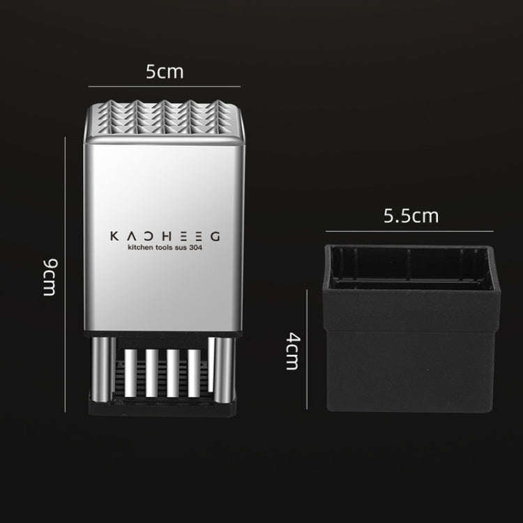 Kacheeg Stainless Steel Steak Tenderizer Double-sided Meat Looper, Style: Without Handle