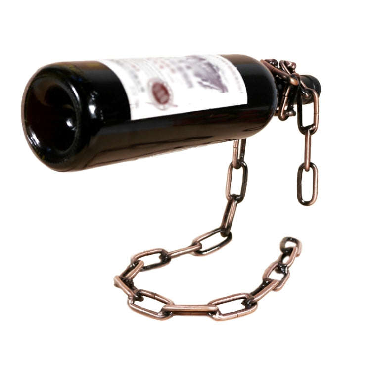 TYJJ-023 Multifunctional Three-dimensional Chain Wine Bottle Rack Home Decorative Ornaments(Gold)
