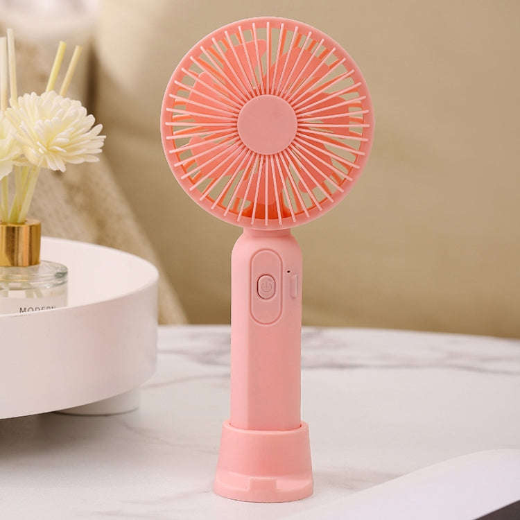 M9 Handheld Mini Fan Outdoor USB Charging Desktop Fan 800mAh(Pink)