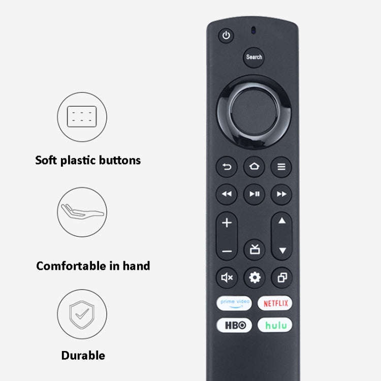 For Amazon Smart TV Infrared Remote Control Replace Controller(Black)