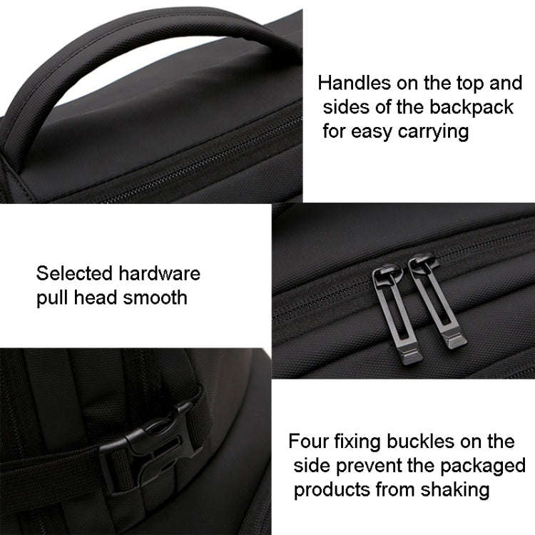 For DJI Mavic 3 Classic Storage Bag Backpack Can Accommodate 15 Inch Laptop & Tablet(Black)