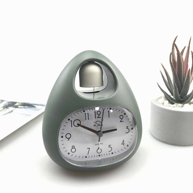 GH809 Egg-shaped Desktop Children Alarm Clock Bedside Cute Belling Clock(Green)