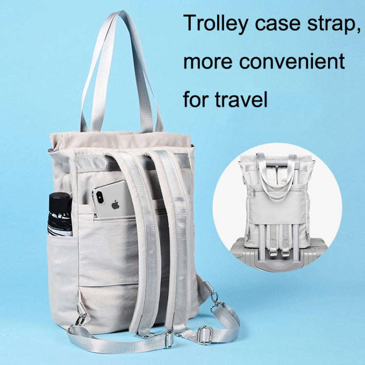 Student Backpack Waterproof USB Laptop Bag, Size: Large (Gray)