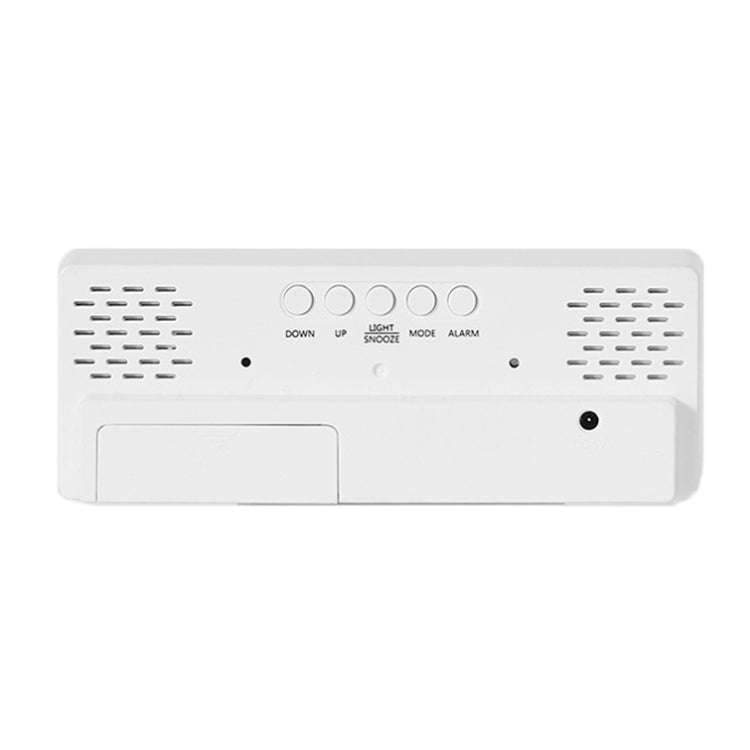 8017 LED Screen Voice Control Digital Alarm Clock Desktop Multifunctional Temperature Clock(Ice B...